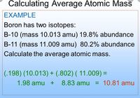 Calculate Average Atomic Mass Chemistry Quizizz