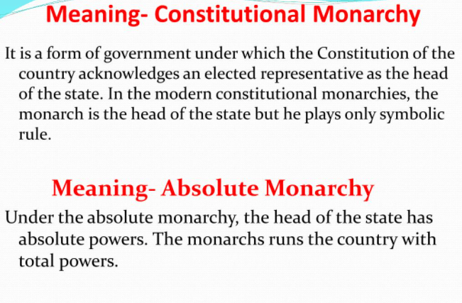 absolute monarchy government