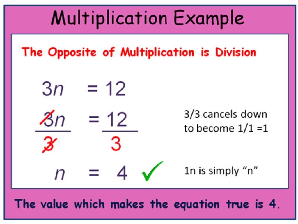 Module6. Lesson 4. One-Step Multiplication Equations problems & answers ...