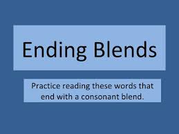 Ending Consonant Blends