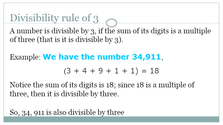 Divisibility Rules for 3, 6 and 9 | Mathematics - Quizizz