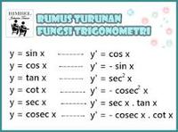 turunan kedua fungsi trigonometri - Kelas 3 - Kuis