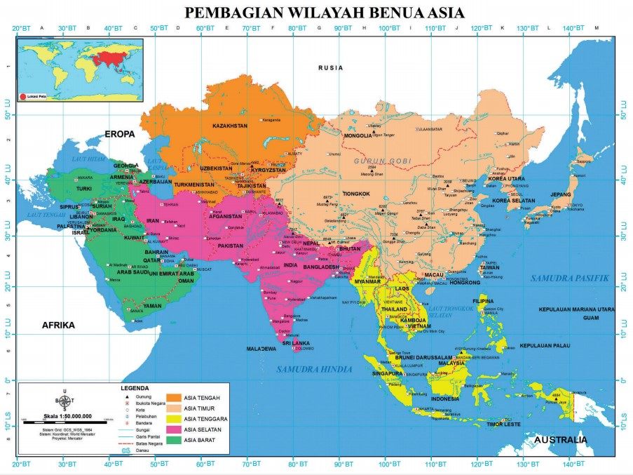 benua - Kelas 3 - Kuis