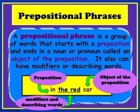 Prepositional Phrases - Class 4 - Quizizz