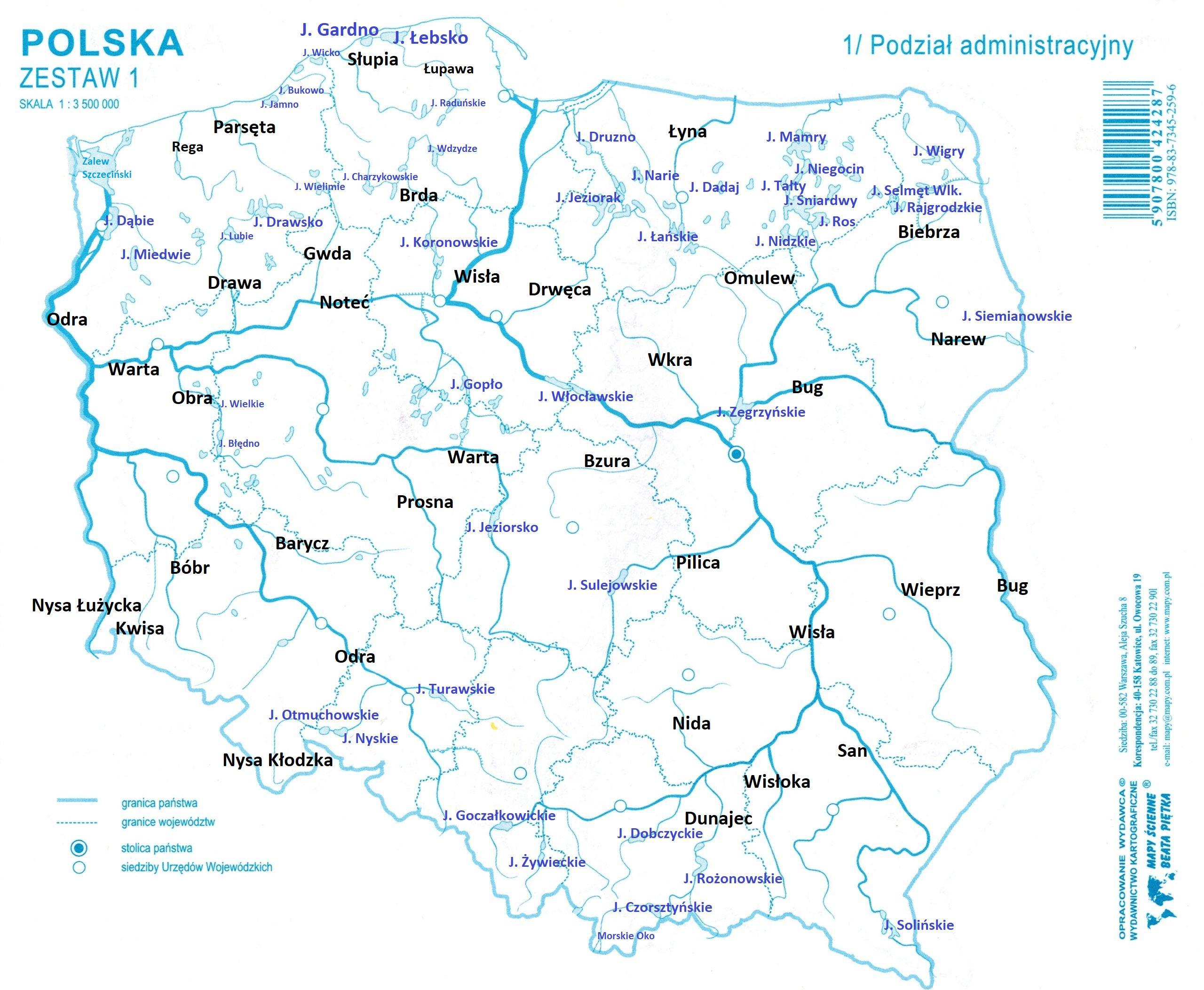 Rzeki I Jeziora W Polsce Quiz Rzeki na mapie konturowej Polski-kartkówka Quiz - Quizizz