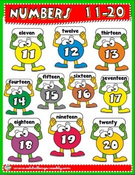 Number words eleven to twenty | Quizizz