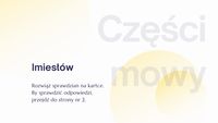 Imiesłowy - Klasa 7 - Quiz