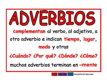 Adverbios - Grado 1 - Quizizz