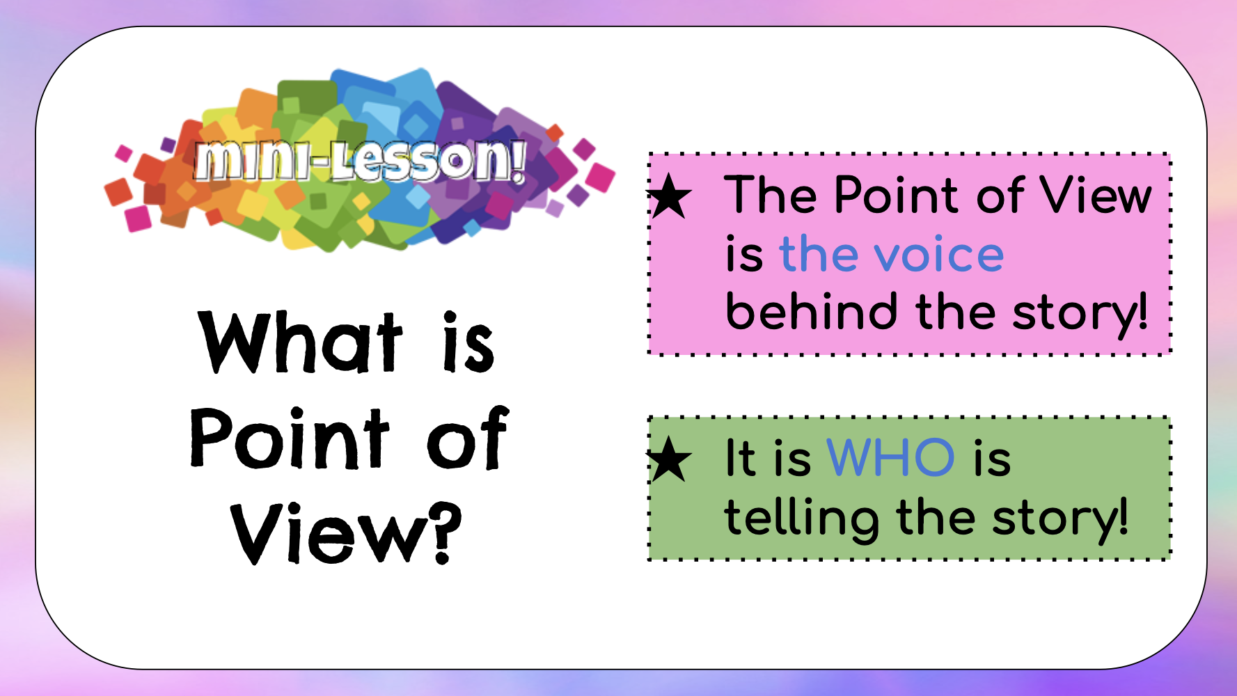Analyzing Point of View - Class 3 - Quizizz