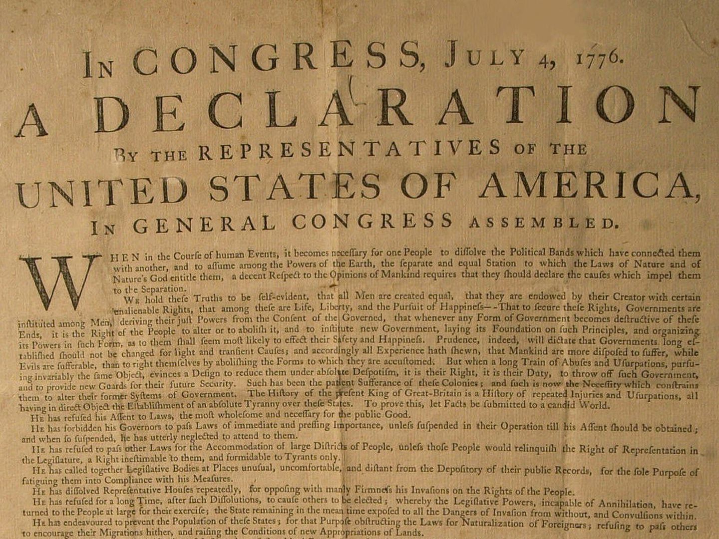 What Are Our Natural Rights According To The Declaration Of Independence