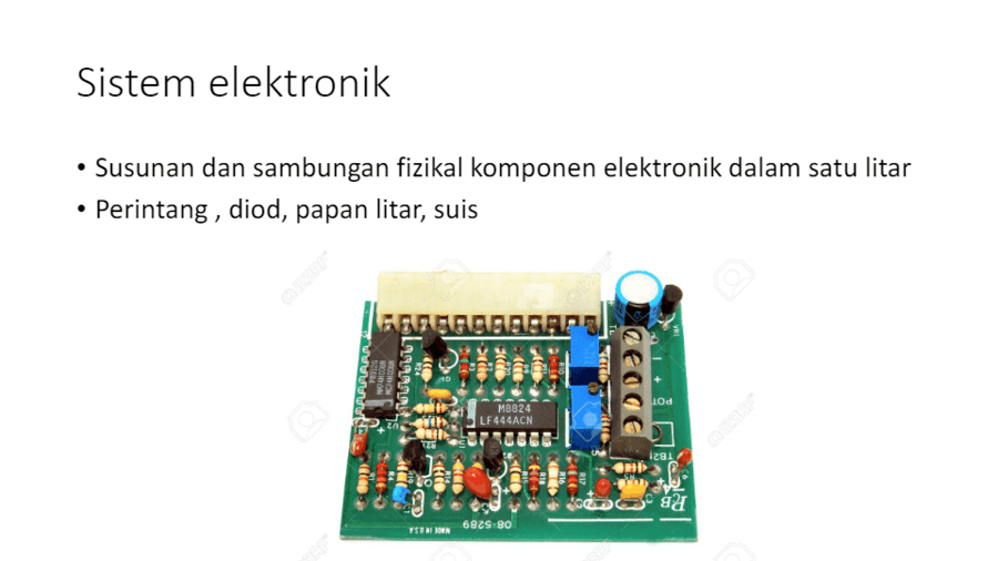 RBT Tingkatan 3 - Bab 1 - Mengenal pasti elemen mekatronik - Quizizz