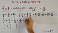 Sumar fracciones con denominadores diferentes - Grado 6 - Quizizz