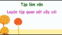 Tập làm văn - Lớp 4 - Quizizz