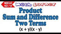 Sum and Difference of Two Terms (Grade 7)