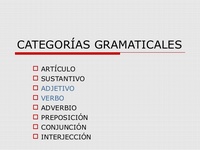 Categorias Gramaticales Arts Quiz Quizizz