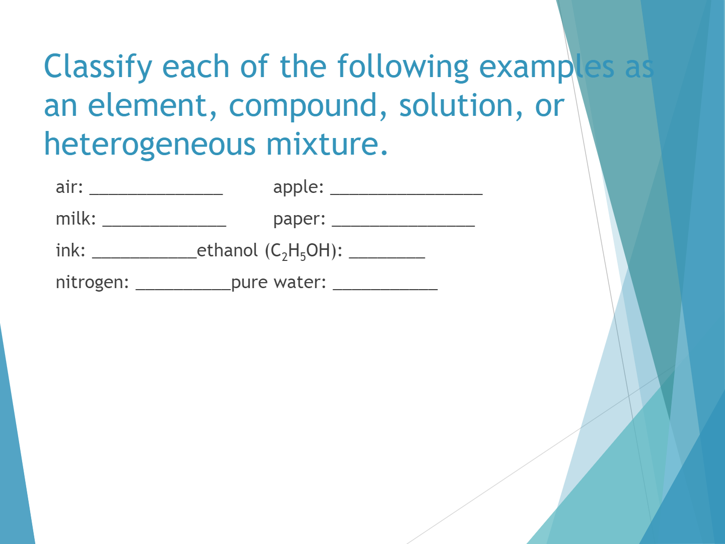 Matter Lesson | Chemistry - Quizizz