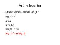 Logaritma - Kelas 3 - Kuis