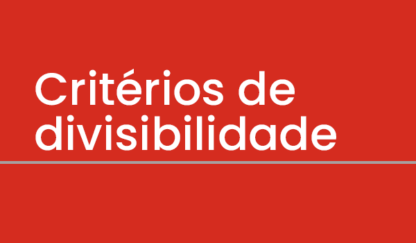 Regras de Divisibilidade - Série 3 - Questionário