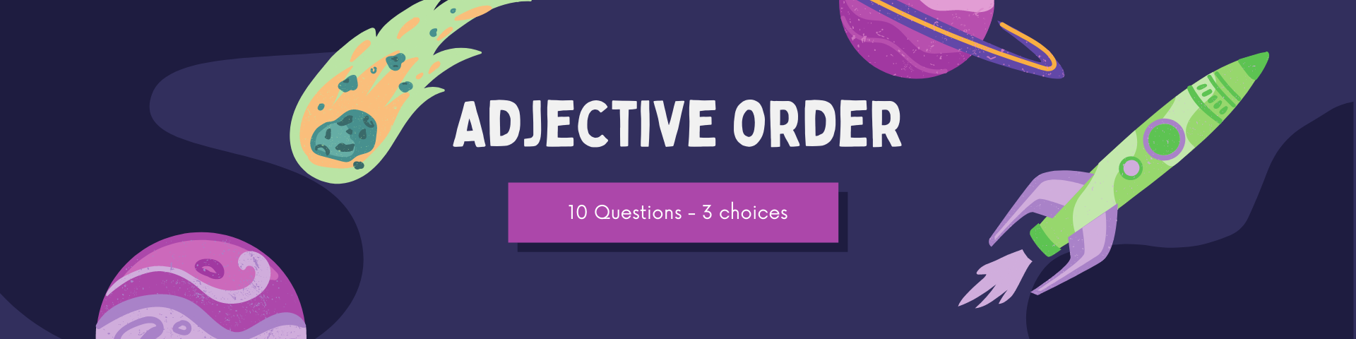 adjective-order-quizizz