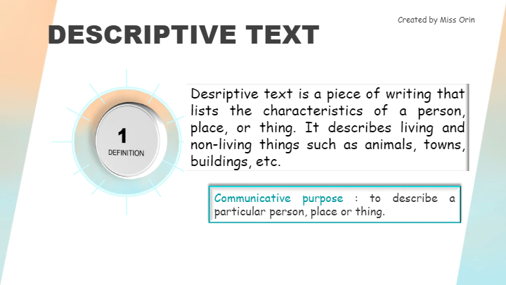 What Is A Descriptive Text