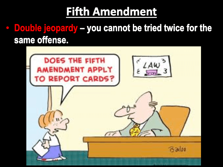 5th amendment political cartoon