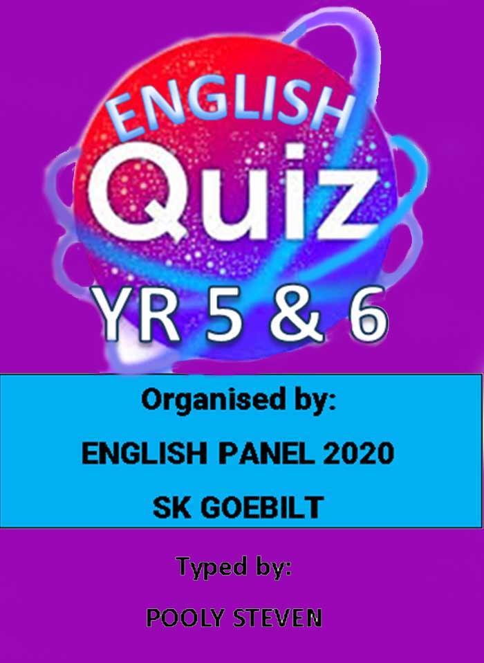 English Quiz For Year 4