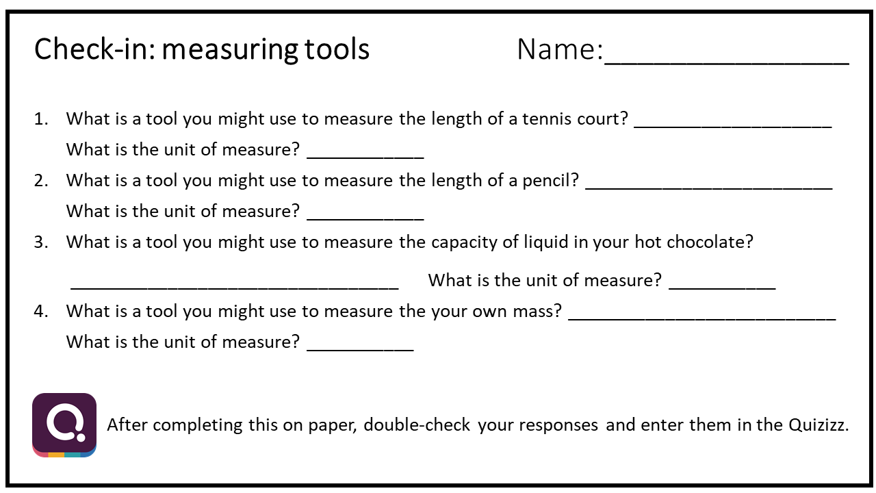 Measuring in Meters - Year 4 - Quizizz