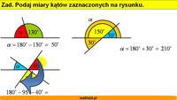 Klasyfikacja kątów - Klasa 6 - Quiz