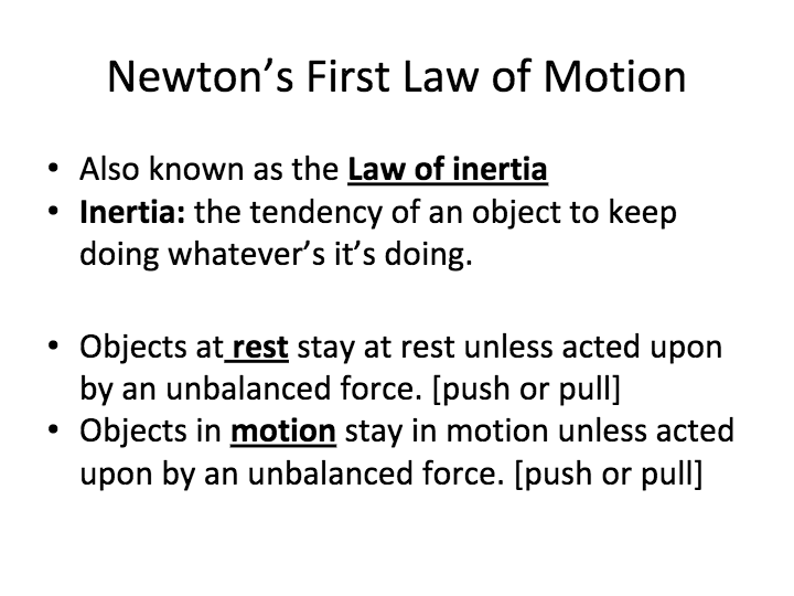 Newton's First Law of Motion | Physics - Quizizz