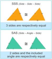 triângulos congruentes sss sas e asa - Série 12 - Questionário