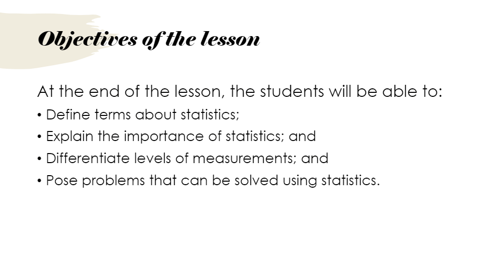 Introduction To Statistics | Mathematics - Quizizz