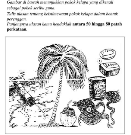 Penulisan Bahasa Melayu : Ulasan (Keistimewaan Pokok Kelapa) - Quizizz