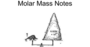 Molar mass and mole-mass conversions