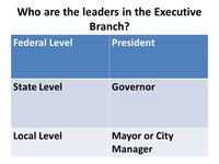 the executive branch - Grade 2 - Quizizz