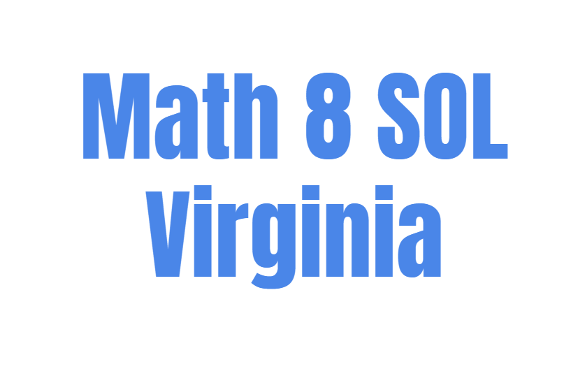 Eighth Grade Math SOL 8.6