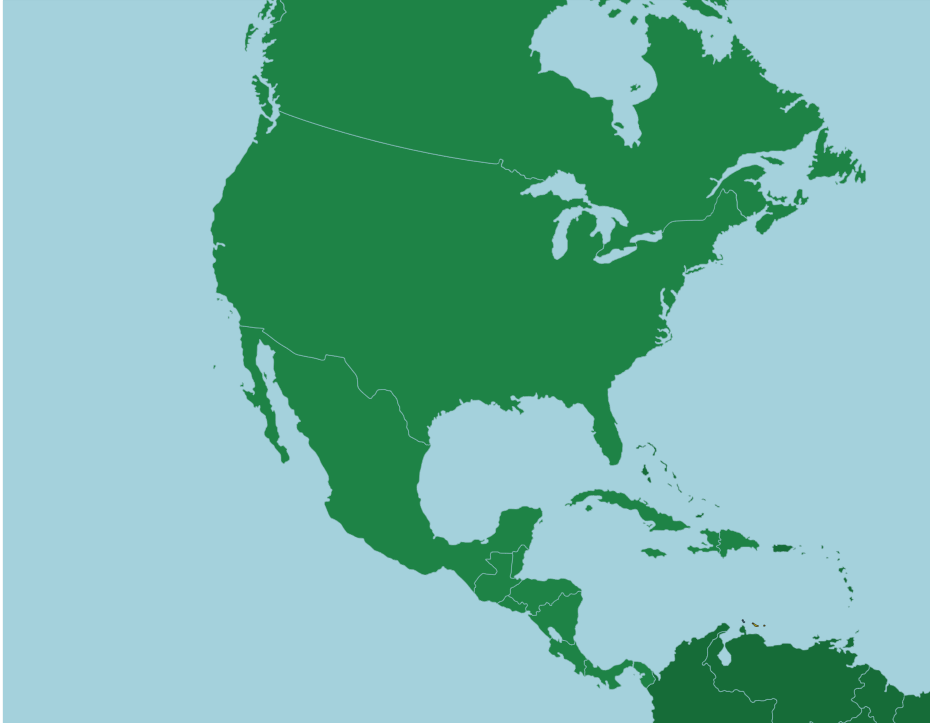 Ameryka Północna I Południowa Quiz mapa polityczna Ameryka Północna i Południowa - Quizizz