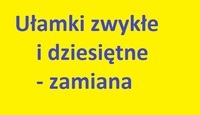 Zamiana procentów, ułamków dziesiętnych i ułamków zwykłych - Klasa 8 - Quiz