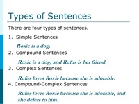 Simple, Compound, and Complex Sentences - Year 2 - Quizizz