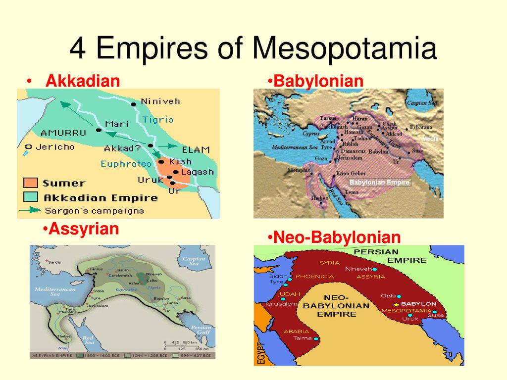 What Are The Four Major Empires Of Mesopotamia