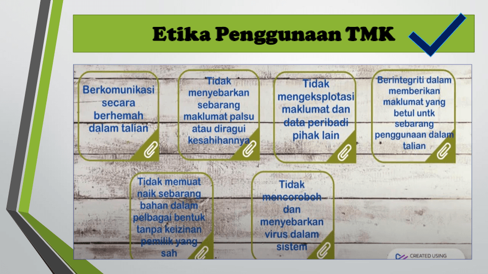 Unit 4: Penggunaan TMK Secara Beretika - Quizizz