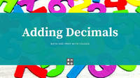 Adding Decimals Flashcards - Quizizz