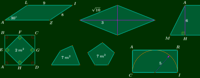 área de retângulos e paralelogramos - Série 2 - Questionário