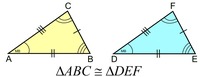 triangulos congruentes sss sas y asa - Grado 10 - Quizizz