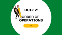 Order of Operations - Year 6 - Quizizz