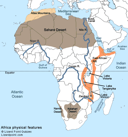 countries in africa - Class 6 - Quizizz