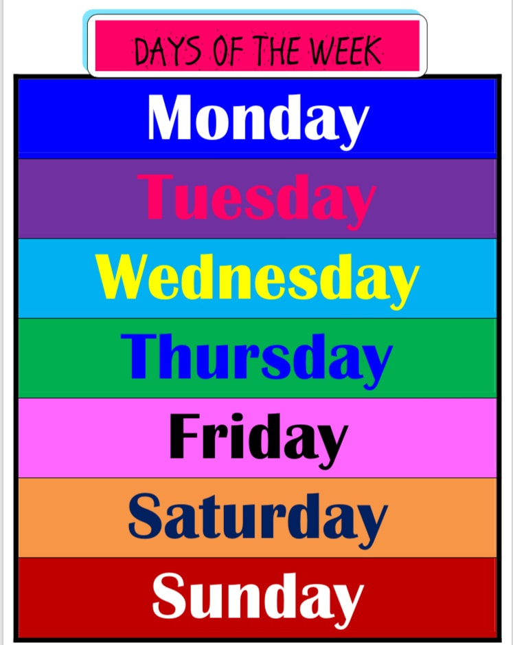 Days of the Week - REVIEW questions & answers for quizzes and ...