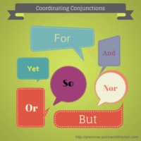 Coordinating Conjunctions Flashcards - Quizizz