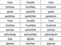 Verbos irregulares Flashcards - Questionário