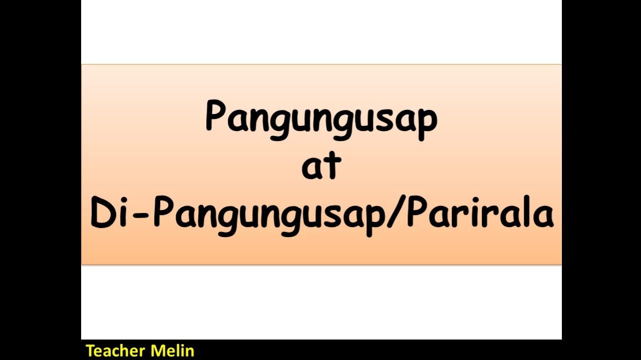 Pangungusap At Di Pangungusap 131 Plays Quizizz