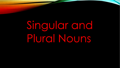 Grade 5 Singular and Plural Nouns | 187 plays | Quizizz